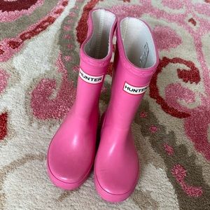 Pink kids Hunter Boots